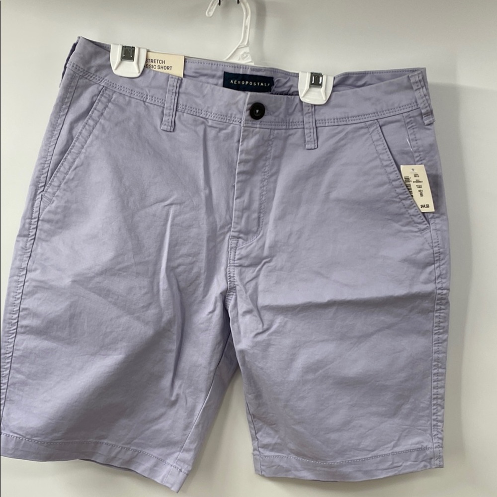 Aeropostale Men’s Lavender Stretch Classic Shorts size 32 new
